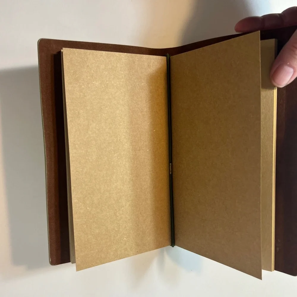 Classic Olive Green Softcover Travel Notebook with Elastic Closure